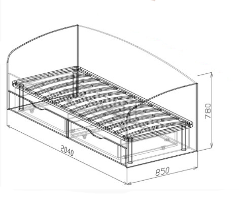 Кровать №16 схема