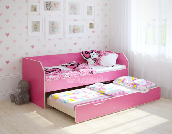 Двухъярусная кровать Легенда 13.2 венге светлый-розовый