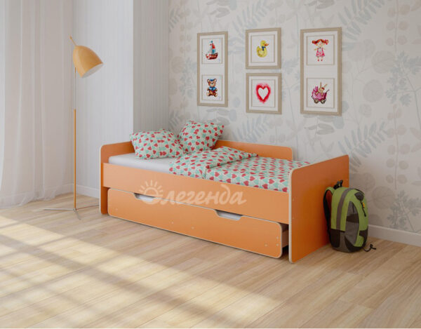 Двухъярусная кровать Легенда 14.2 венге светлый-оранжевый